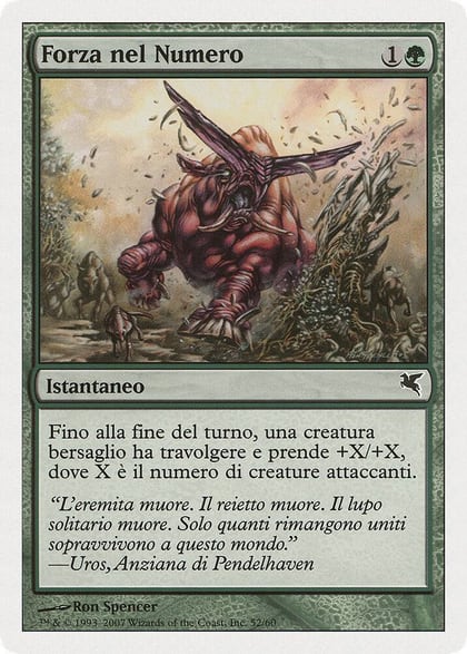 Strength in Numbers (Italian) - "Forza nel Numero" (J52), Magic Encyclopedia 2005 (Salvat/Hachette) J52