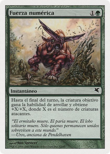 Strength in Numbers (Spanish) - "Fuerza numérica" (J53), Magic Encyclopedia 2005 (Salvat/Hachette) J53
