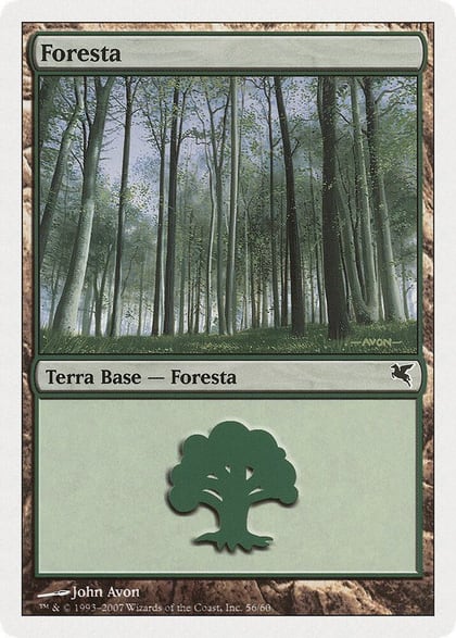 Forest (Italian) - "Foresta" (J56), Magic Encyclopedia 2005 (Salvat/Hachette) J56