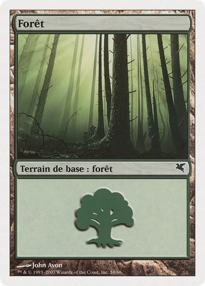 Forest (French) - "Foret" (J58), Magic Encyclopedia 2005 (Salvat/Hachette) J58