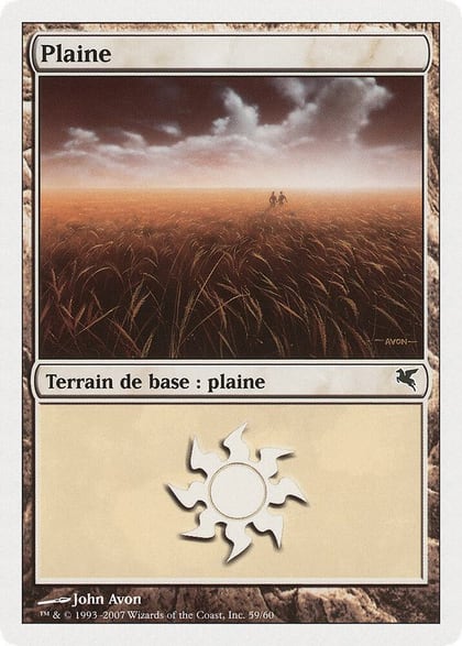 Plains (French) - "Plaine" (J59), Magic Encyclopedia 2005 (Salvat/Hachette) J59