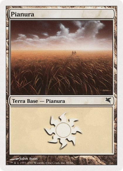 Plains (Italian) - "Pianura" (J59), Magic Encyclopedia 2005 (Salvat/Hachette) J59