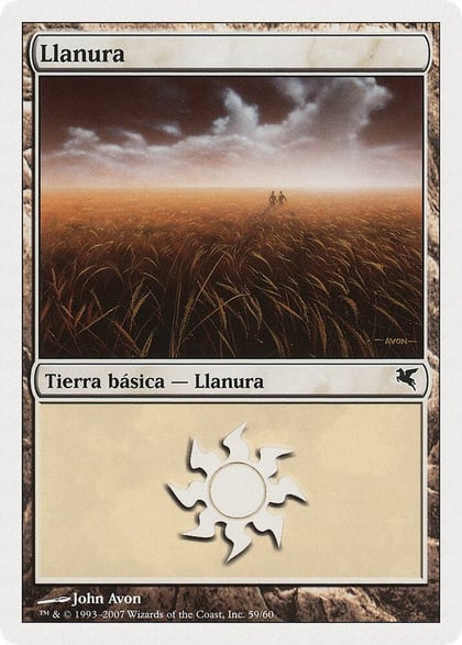 Plains (Spanish) - "Llanura" (J59), Magic Encyclopedia 2005 (Salvat/Hachette) J59