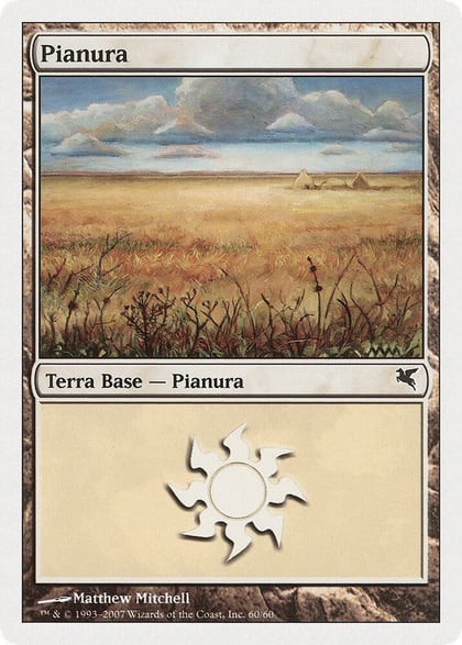 Plains (Italian) - "Pianura" (J60), Magic Encyclopedia 2005 (Salvat/Hachette) J60