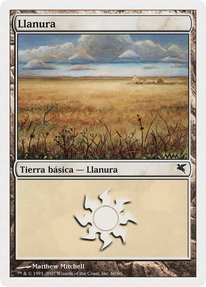 Plains (Spanish) - "Llanura" (J60), Magic Encyclopedia 2005 (Salvat/Hachette) J60