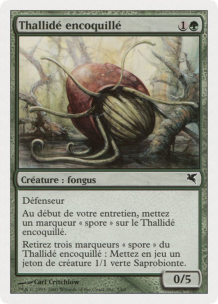 Thallid Shell-Dweller (French) - "Thallide encoquille" (J7), Magic Encyclopedia 2005 (Salvat/Hachette) J7