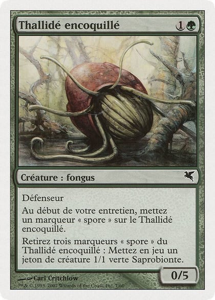 Thallid Shell-Dweller (French) - "Thallide encoquille" (J7), Magic Encyclopedia 2005 (Salvat/Hachette) J7