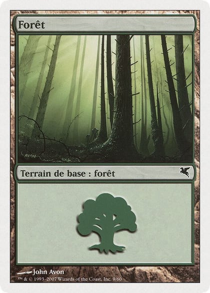 Forest (French) - "Foret" (J9), Magic Encyclopedia 2005 (Salvat/Hachette) J9