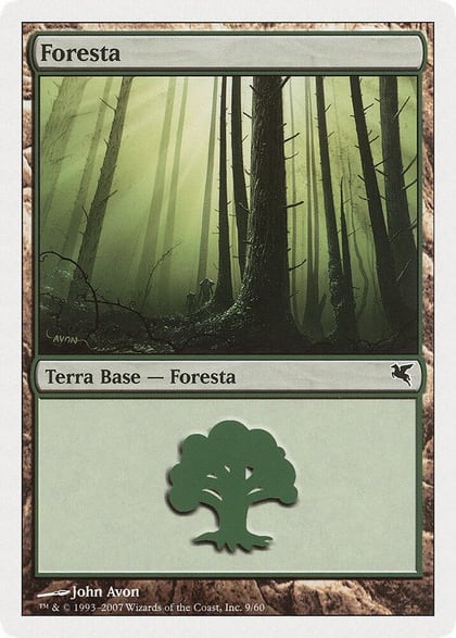 Forest (Italian) - "Foresta" (J9), Magic Encyclopedia 2005 (Salvat/Hachette) J9