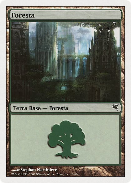 Forest (Italian) - "Foresta" (K10), Magic Encyclopedia 2005 (Salvat/Hachette) K10