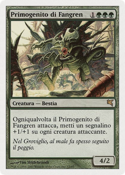 Fangren Firstborn (Italian) - "Primogenito di Fangren", Magic Encyclopedia 2005 (Salvat/Hachette) K13
