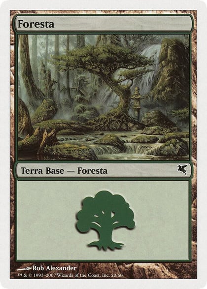 Forest (Italian) - "Foresta" (K20), Magic Encyclopedia 2005 (Salvat/Hachette) K20