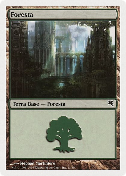 Forest (Italian) - "Foresta" (K23), Magic Encyclopedia 2005 (Salvat/Hachette) K23