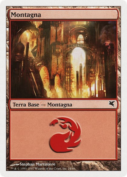 Mountain (Italian) - "Montagna" (K24), Magic Encyclopedia 2005 (Salvat/Hachette) K24
