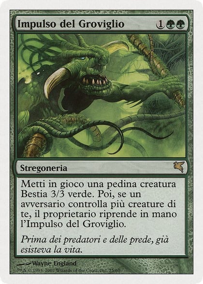 Pulse of the Tangle (Italian) - "Impulso del Groviglio", Magic Encyclopedia 2005 (Salvat/Hachette) K25