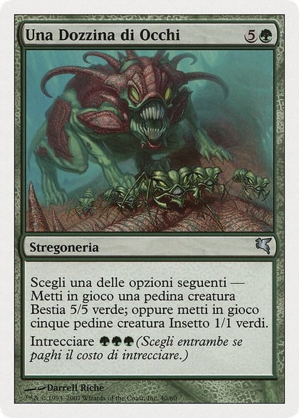 One Dozen Eyes (Italian) - "Lumaca della Forgia", Magic Encyclopedia 2005 (Salvat/Hachette) K40