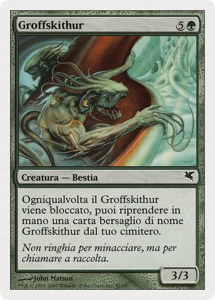 Groffskithur (Italian) - "Groffskithur" (K41), Magic Encyclopedia 2005 (Salvat/Hachette) K41