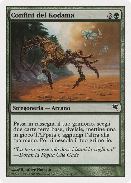 Kodama's Reach (Italian) - "Confini del Kodama", Magic Encyclopedia 2005 (Salvat/Hachette) K43