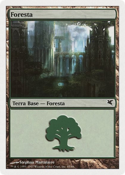 Forest (Italian) - "Foresta" (K45), Magic Encyclopedia 2005 (Salvat/Hachette) K45