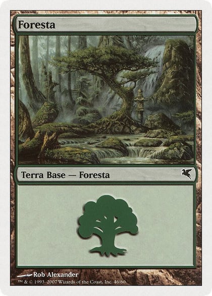 Forest (Italian) - "Foresta" (K46), Magic Encyclopedia 2005 (Salvat/Hachette) K46