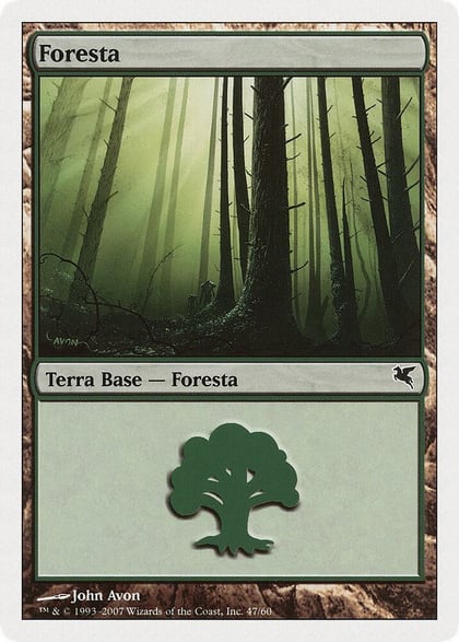Forest (Italian) - "Foresta" (K47), Magic Encyclopedia 2005 (Salvat/Hachette) K47
