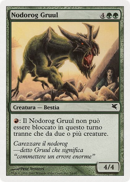 Nodorog Gruul (Italian) - "Nodorog Gruul", Magic Encyclopedia 2005 (Salvat/Hachette) K54