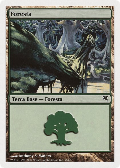 Forest (Italian) - "Foresta" (K56), Magic Encyclopedia 2005 (Salvat/Hachette) K56