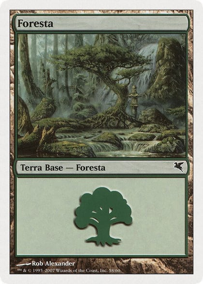 Forest (Italian) - "Foresta" (K58), Magic Encyclopedia 2005 (Salvat/Hachette) K58