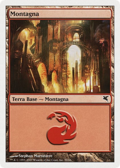Mountain (Italian) - "Montagna" (K59), Magic Encyclopedia 2005 (Salvat/Hachette) K59
