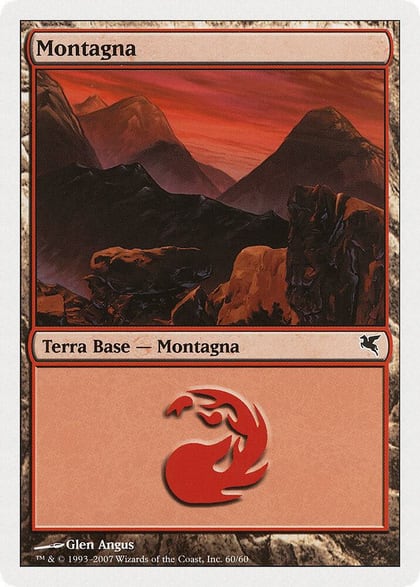 Mountain (Italian) - "Montagna" (K60), Magic Encyclopedia 2005 (Salvat/Hachette) K60