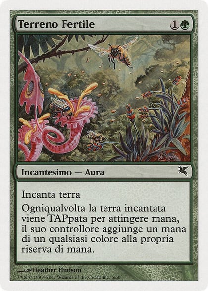 Fertile Ground (Italian) - "Terreno Fertile" (K6), Magic Encyclopedia 2005 (Salvat/Hachette) K6