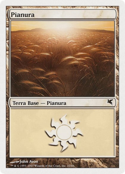 Plains (Italian) - "Pianura" (L10), Magic Encyclopedia 2005 (Salvat/Hachette) L10