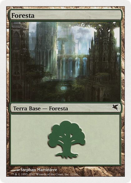 Forest (Italian) - "Foresta" (L12), Magic Encyclopedia 2005 (Salvat/Hachette) L12