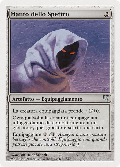 Specter's Shroud (Italian) - "Manto dello Spettro", Magic Encyclopedia 2005 (Salvat/Hachette) L15