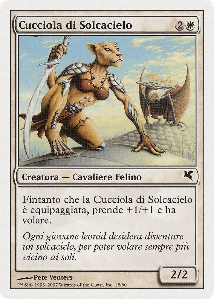 Skyhunter Cub (Italian) - "Cucciola di Solcacielo" (L18), Magic Encyclopedia 2005 (Salvat/Hachette) L18