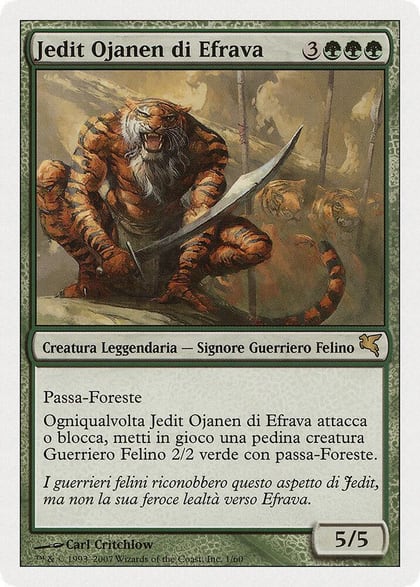 Jedit Ojanen of Efrava (Italian) - "Jedit Ojanen di Efrava", Magic Encyclopedia 2005 (Salvat/Hachette) L1