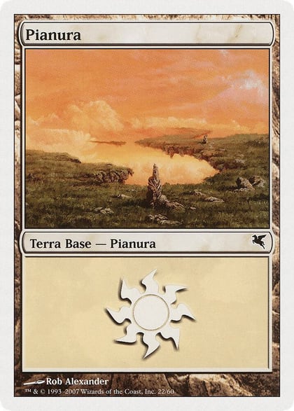 Plains (Italian) - "Pianura" (L22), Magic Encyclopedia 2005 (Salvat/Hachette) L22