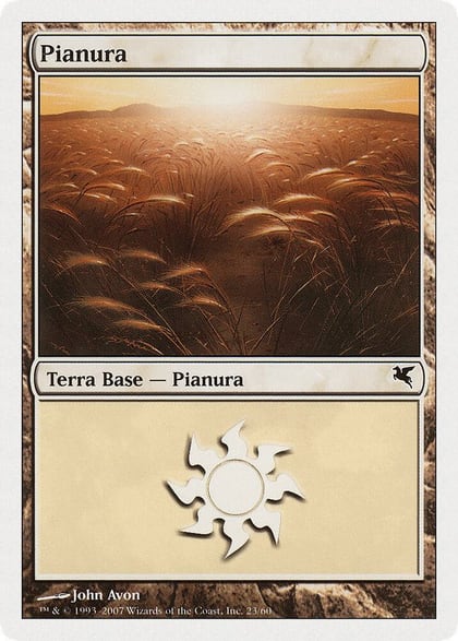 Plains (Italian) - "Pianura" (L23), Magic Encyclopedia 2005 (Salvat/Hachette) L23