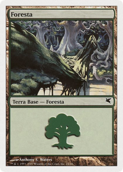 Forest (Italian) - "Foresta" (L24), Magic Encyclopedia 2005 (Salvat/Hachette) L24
