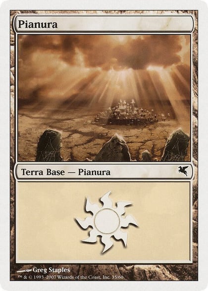 Plains (Italian) - "Pianura" (L35), Magic Encyclopedia 2005 (Salvat/Hachette) L35