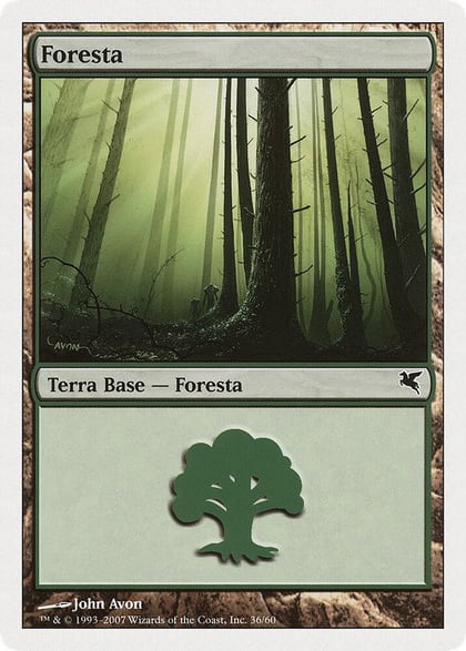 Forest (Italian) - "Foresta" (L36), Magic Encyclopedia 2005 (Salvat/Hachette) L36