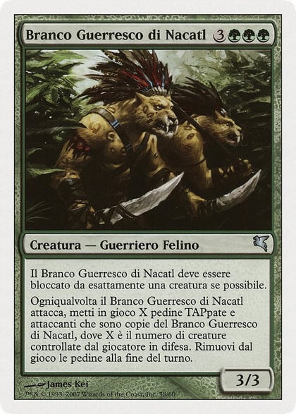 Nacatl War-Pride (Italian) - "Branco Guerresco di Nacatl", Magic Encyclopedia 2005 (Salvat/Hachette) L38