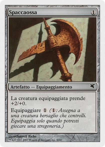 Bonesplitter (Italian) - "Spaccaossa" (L40), Magic Encyclopedia 2005 (Salvat/Hachette) L40