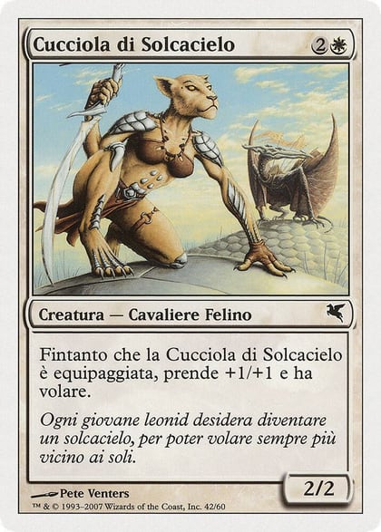 Skyhunter Cub (Italian) - "Cucciola di Solcacielo" (L42), Magic Encyclopedia 2005 (Salvat/Hachette) L42