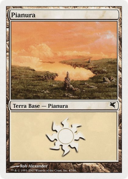 Plains (Italian) - "Pianura" (L47), Magic Encyclopedia 2005 (Salvat/Hachette) L47