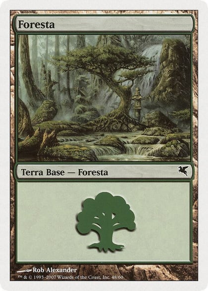 Forest (Italian) - "Foresta" (L48), Magic Encyclopedia 2005 (Salvat/Hachette) L48