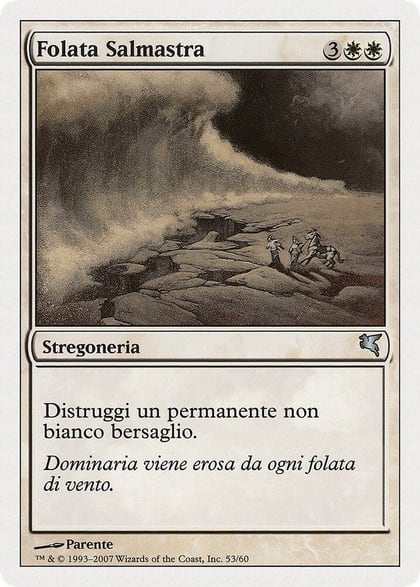 Saltblast (Italian) - "Folata Salmastra" (L53), Magic Encyclopedia 2005 (Salvat/Hachette) L53