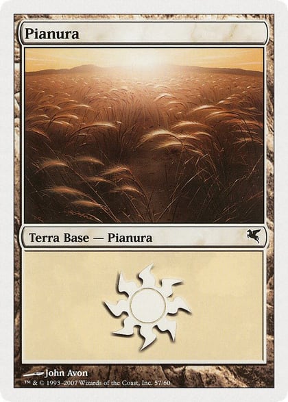 Plains (Italian) - "Pianura" (L57), Magic Encyclopedia 2005 (Salvat/Hachette) L57