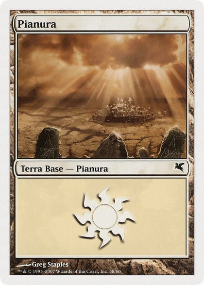 Plains (Italian) - "Pianura" (L58), Magic Encyclopedia 2005 (Salvat/Hachette) L58