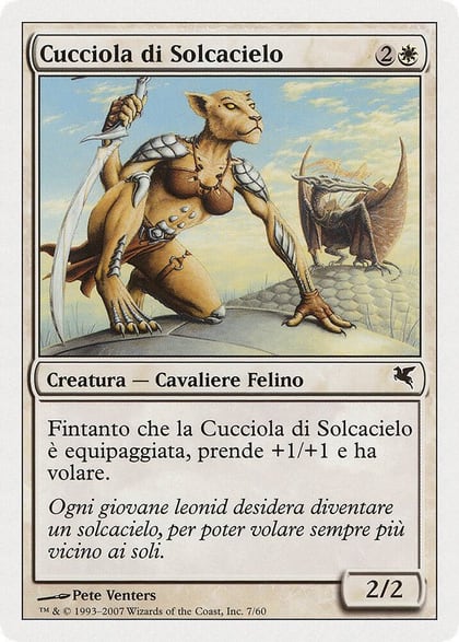 Skyhunter Cub (Italian) - "Cucciola di Solcacielo" (L7), Magic Encyclopedia 2005 (Salvat/Hachette) L7
